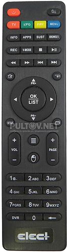 EDR-7916 пульт для DVB-T2 ресивера Elect
