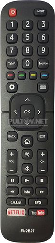 EN2B27, EN2B27D, EN2B27DF, DEXP EN2B27D, RC3394402/01 пульт для телевизора Dexp F40C8000H и др.