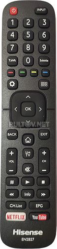EN2B27, EN2B27D, RC3394402/01 пульт для телевизора HISENSE