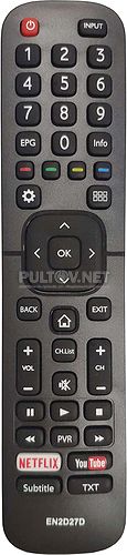 EN2D27 (EN2D27D) пульт для телевизора Hisense H49N6600 и др.