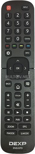 EN2U27D пульт для телевизора Dexp F43B8000H