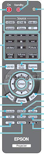 EH-TW9000 пульт для проектора EPSON