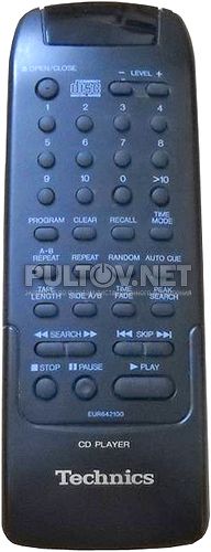 EUR642100, EUR642101 пульт для CD-проигрывателя Technics SL-PG460A и других