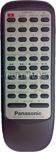 EUR644861 пульт для музыкальных центров Panasonic RX-ED707EGS и других