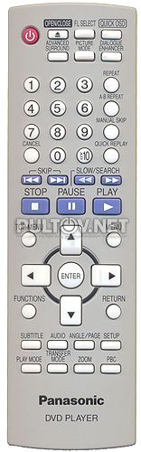 EUR7631230R , EUR7631260 пульт для DVD-плеера Panasonic DVD-K33