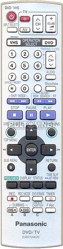 EUR7720KZ0 пульт для DVD/VHS-рекордера Panasonic DMR-ES30V