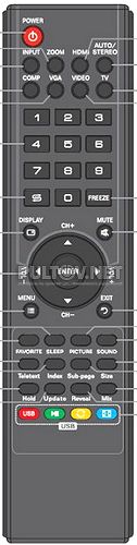 RC-J35-0B пульт для телевизора Fusion FLTV-19W8