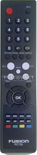 RC10b пульт для телевизора FUSION FLTV-16T9