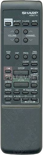 G0927AJ, G0927AJSA пульт для видеодвойки SHARP VT-1480B и др.