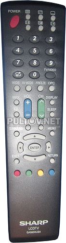 GA563WJSA пульт для телевизора Sharp LC-32PX5M и др.