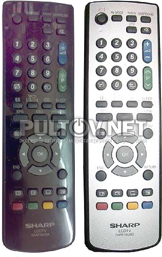 GA591WJSA, GA591WJSB пульт для телевизора SHARP