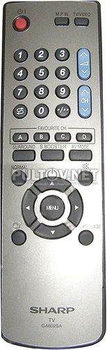 GA602SA пульт для телевизора Sharp 29S-FX10U и др.