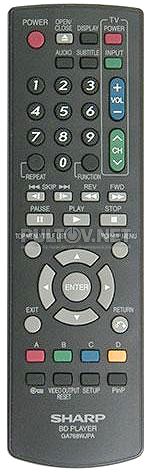 GA768WJPA пульт для Blu-ray-плеера Sharp BD-HP22RU 