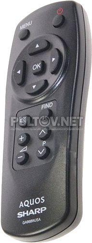 GA968WJSA оригинальный пульт-малыш для телевизора Sharp LC-40LX632E и многих других! 
