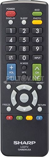 GA992WJSA оригинальный пульт для телевизора Sharp 