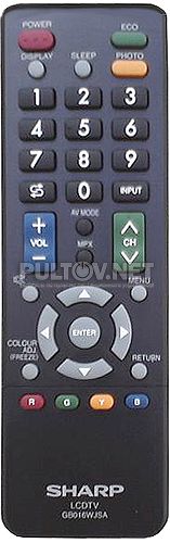 GB016WJSA пульт для телевизора SHARP LC-32D44E