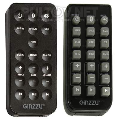 GM-501 пульт для саундбаров GINZZU