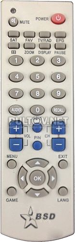 BSD DVB S2109N, Huba TOPFIELB-5100, Globo 4200S пульт для спутникового ресивера 