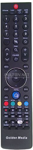 HOF11J305GPD12 пульт для HD-ресивера Golden Media Spark Reloaded 