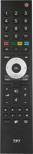 TP7, TP7187R неоригинальный пульт для телевизора GRUNDIG 26VLE7200BR и других