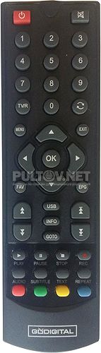 Godigital 1306 пульт для DVB-T2-ресивера 