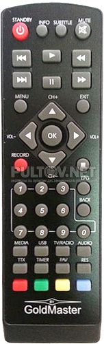 SUPRA SDT-120, GoldMaster T-707HD пульт для DVB-T2-ресивера