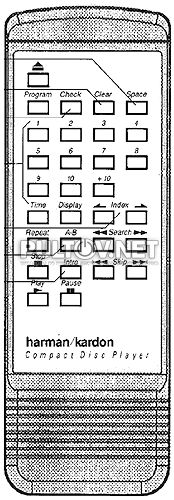 HD7225 пульт для DVD-плеера Harman Kardon