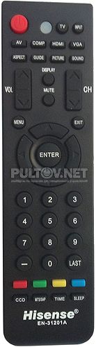 EN-31201A пульт для телевизора Hisense LEDN32K15US и других