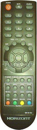 GW-2A Eur пульт для LCD-телевизора Horizont 32LCD825