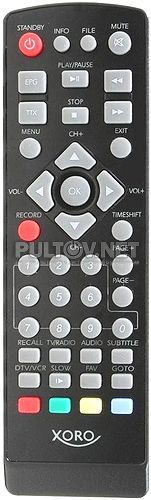 HRT-5000 пульт для DVB-T-приставки XORO