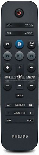 996580000768 пульт для саундбара Philips HTL2163B/51 и др.