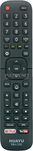 Huayu RM-L1335 пульт для телевизора Hisense