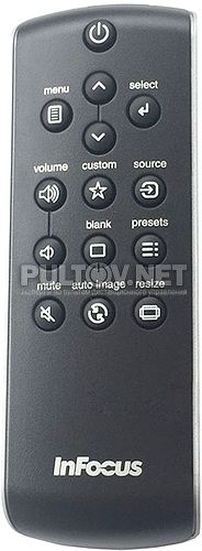 IN1100, IN2102, IN2104, IN2106 пульт для проектора Infocus