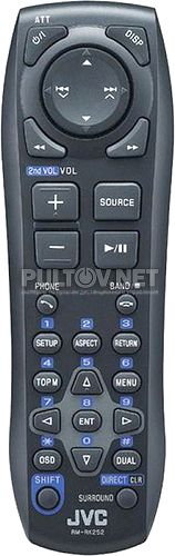 RM-RK252, RM-RK252P, RM-RK256 пульт для автомагнитолы JVC KW-AV61BT