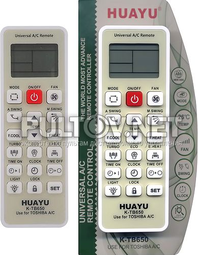 Huayu K-TB650 пульт для кондиционера Toshiba
