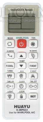 Huayu K-WP633 пульт для кондиционеров Whirlpool