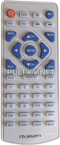 KR-50 пульт для портативного телевизора Rolsen RTV-700 и др.