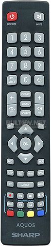 LC-32CHF5111E(W) пульт для телевизора Sharp Aquos Smart TV (РАДИО-ВАРИАНТ!)