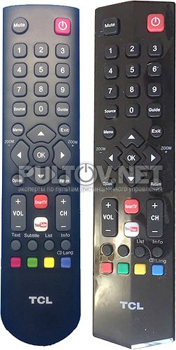 RC2000E02 YouTube пульт для телевизора TCL LED32D2700 и др.