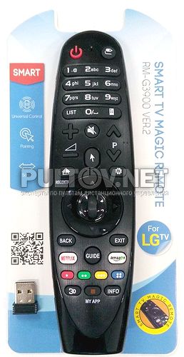 RM-G3900 VER.2 универсальный радио-пульт с гироскопом для телевизоров LG 