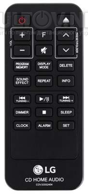 COV33552404 пульт для музыкального центра LG