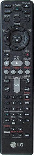 AKB70877934 пульт для музыкального центра LG MDT355K (MDT355K, MDS355V/W) и др.
