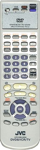LP21036-025A пульт для DVD/VHS-плеера JVC HR-XV2EU