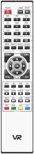 LT-26L02V и LT-32L01V пульт для телевизора VR 