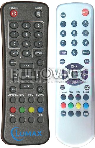DV-2500CA пульт для спутникового ресивера LUMAX