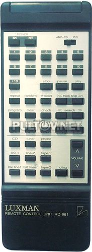 RD-961 пульт для CD-плеера HI-END класса Luxman D600S и др.