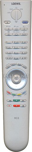 RC3 оригинальный пульт для телевизора или DVD Loewe 
