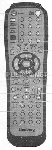 MC-4070DVD пульт для музыкального центра Elenberg 