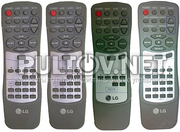MG № 6, 7, 8, 9 пульт для магнитол LG LX-M235 , LX-M335 и других