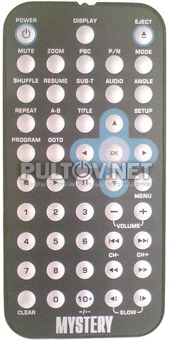 MDV-604RFU (#0104) пульт для автомагнитолы Mystery